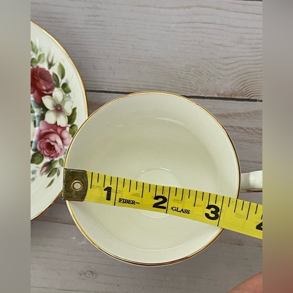 Queen Anne Princess Roses Teacup And Saucer Made In England - Picture 11 of 14